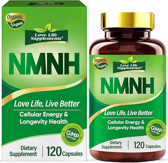 NMNH (NMN Supplement Alternative) 1000mg per Serving, Boost NAD+ Levels, NAD+ Supplement for Energy, Sharp Focus & Anti-Aging, Supports Healthy Aging, 120 Capsules