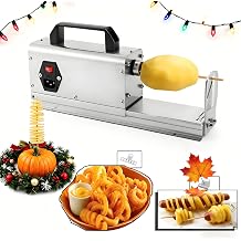 Electric Potato Slicer Multifunctional Cyclone Spiral Tower Cutter for Potato & Vegetable Slicing