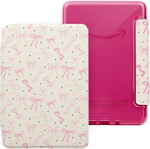 Pink Bow Case for 7" Kindle Paperwhite 12th Gen 2024