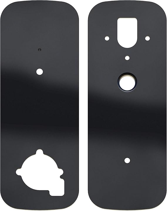 Lockly Smart Door Lock Cover Plate, Accessory for Lockly Smart Locks, Rust-Proof Stainless Steel for Hole Filler Plate - Matte Black (PGA006MB)