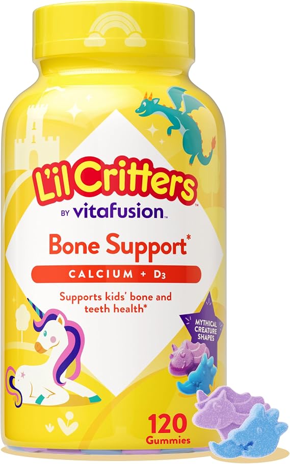 L'il Critters Kids Calcium and Vitamin D3 Gummies | 120 Gummy Vitamins
