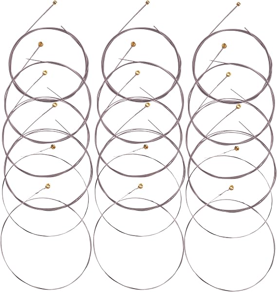 3-Pack Guitar Strings Electric Guitar - Brilliant Sound Quality Strings Made of Nickel for Electric Guitar, (12-56)