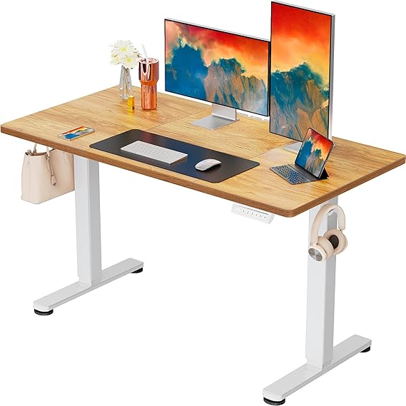 ErGear Electric Standing Desk 120 x 60cm 4 Memory with Splice Board