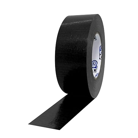 ProTapes Pro Duct 110 PE-Coated Cloth General Purpose Duct Tape, 60 yds Length x 2" Width, Black (Pack of 1)