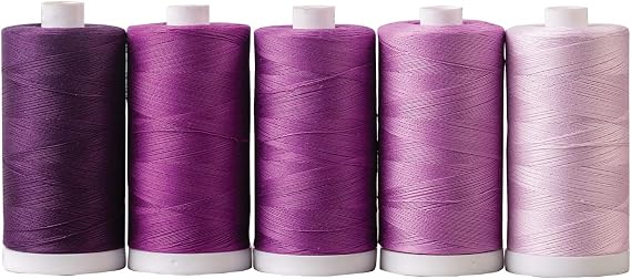 Connecting Threads Pink 100% Cotton Thread 5pc 1200yd Spools