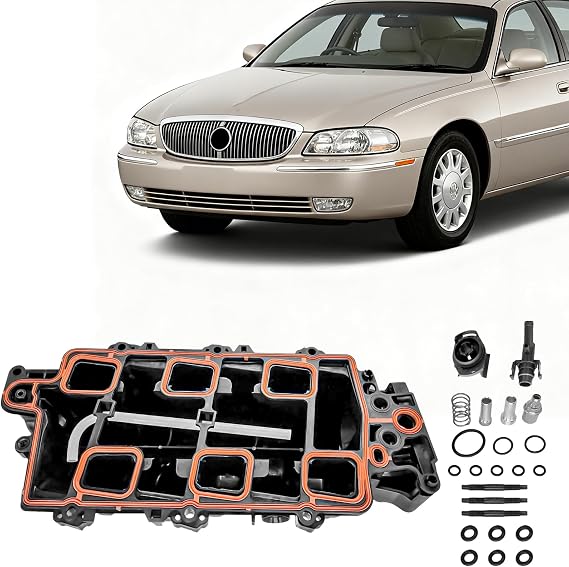 Upper Engine Intake Manifold for Buick LeSabre Chevy Impala Pontiac 12537425 For 1996-2005 Buick LeSabre For 1995-2005 Buick Park Avenue For 1997-2004 Buick Regal OE#615-180
