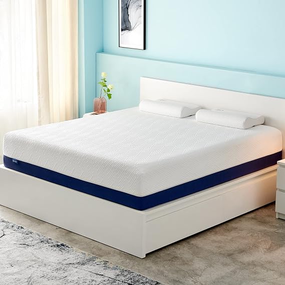IYEE NATURE Full Size Mattress, 12 inch Memory Foam Mattress in a Box, Fiberglass-Free, Cooler Sleep Support & Pressure Relief, Full Mattress 54" X 75" X 12"