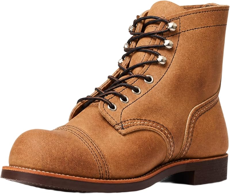 Red Wing Shoes Heritage Iron Ranger Men Boot | Roughout Leather, Goodyear Welt, Vibram 430 Mini-Lug Outsole