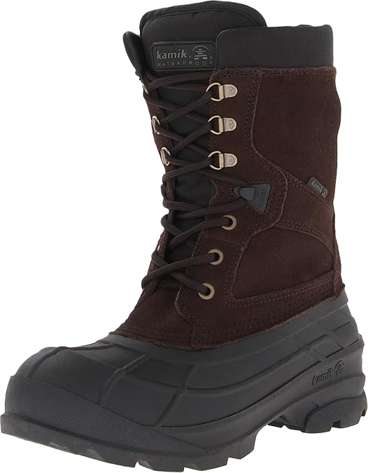 Kamik Men's Nation Wide Snow Boot,Dark Brown,9 M US