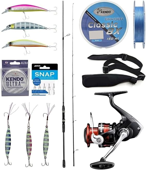 Spin Olta Seti Okuma Wave Up Spin 259cm 10-35gr 2 Parça Olta Kamışı&Shimano Sienna 4000 Fg Spin Makinesi