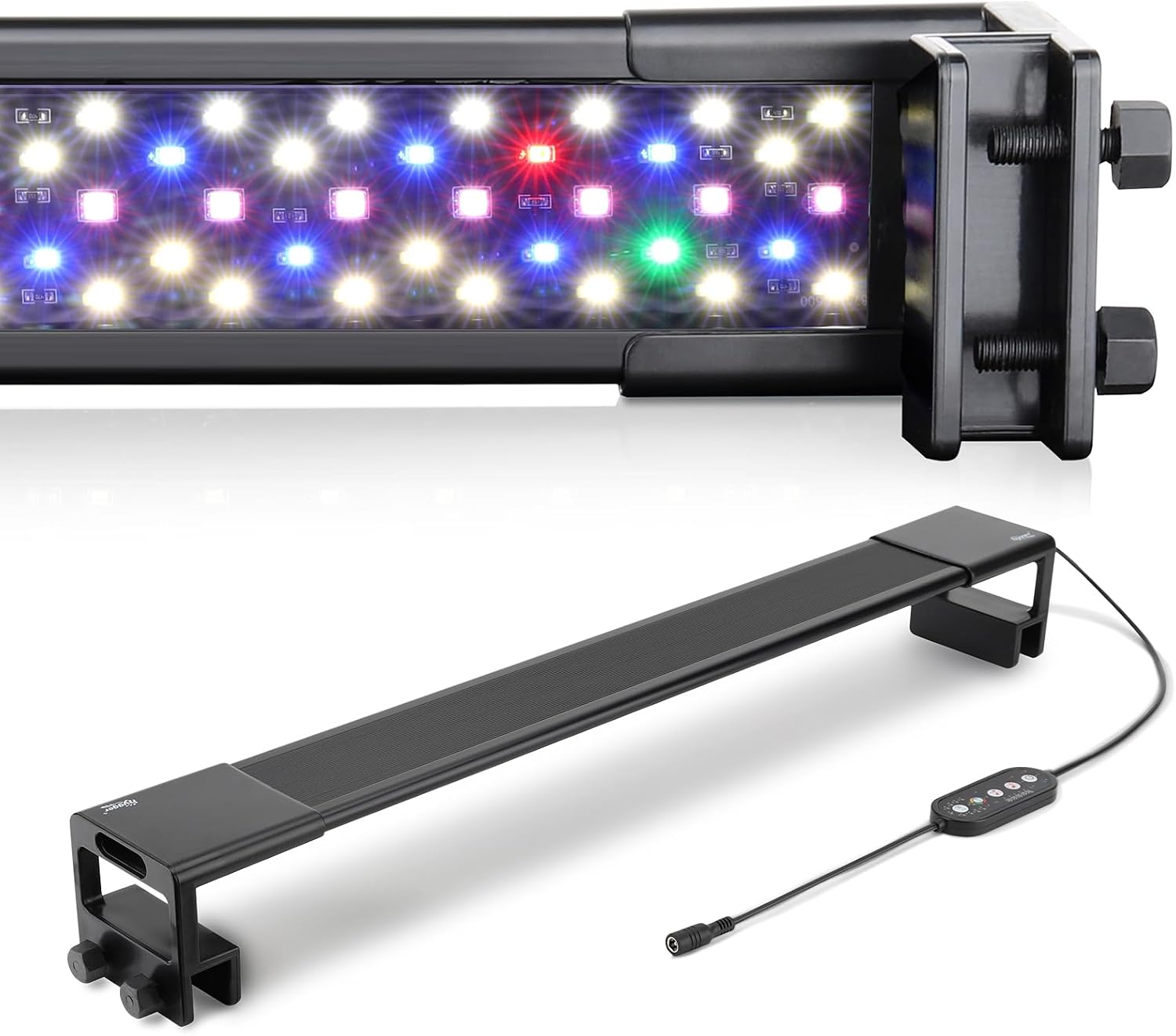 hygger Clip On Aquarium Light, Full Spectrum LED Aquarium Light, 26W 247 Lighting Fish Tank Light with 10 Colors, Adjustable Timer,3 Modes for 75-82cm Planted Tank