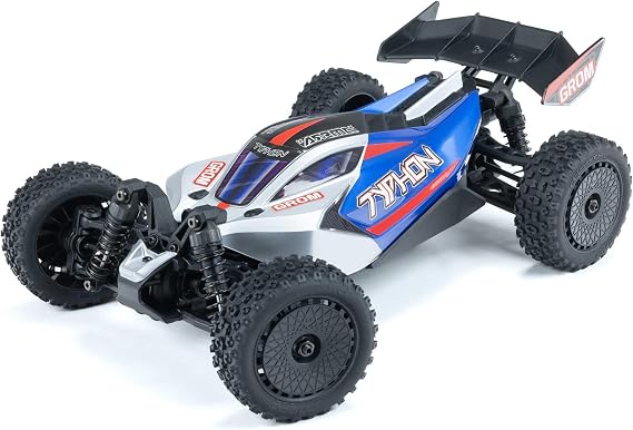 ARRMA Typhon GROM 4x4 RC Buggy, RTR, Blue/Silver