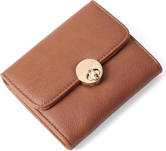 FALAN MULE Small Wallet for Women RFID Vegan Leather Trifold Ladies Wallets