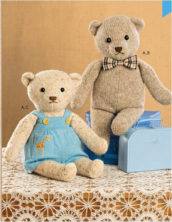 Kwik Sew 4389 Stuffed Teddy Bear & Clothes Sewing Pattern