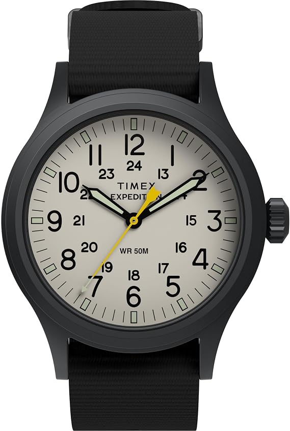 Timex Expedition Scout Men's Watch 40mm Black Single Layer Natural Dial Black Case