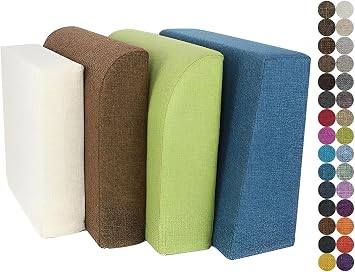 LUXUCURE Custom Back Cushion for Sofa & Bench, Made to Measure Indoor Outdoor Backrest Cushion, Personalized Headboard Bed Rest Pillow Support