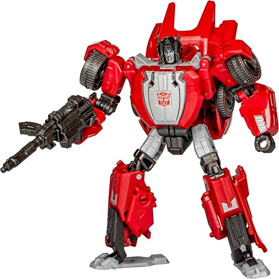 Transformers Toys Studio Series Deluxe War for Cybertron 07 Gamer Edition Sideswipe, 4.5-inch Converting Action Figure, 8+