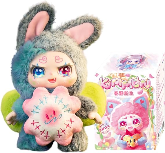 CALEMBOU Plush Blind Box, Kawaii Kimmon Kasuno New Life Series Stuffed Blind Box Doll, Kawaii Mystery Vinyl Plush Toys Collectible for Birthday Gift (Kimmon Kasuno New Life 1pc)