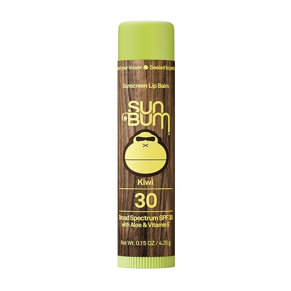 Sun Bum SPF 30 Sunscreen Lip Balm, Kiwi - 0.15 oz Stick