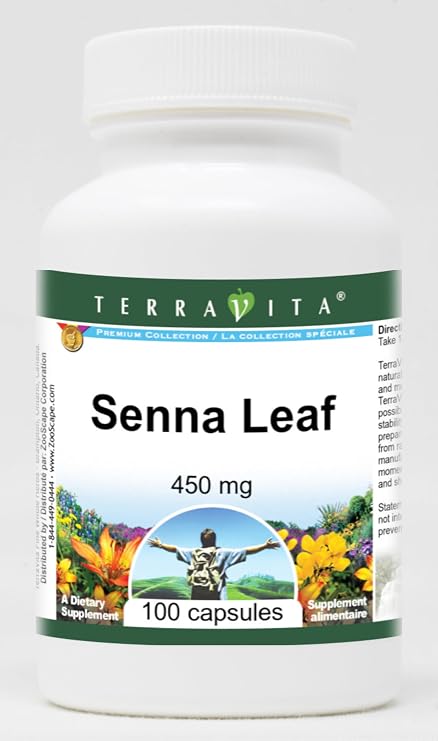 Senna Leaf - 450 mg (100 Capsules, ZIN: 511579)