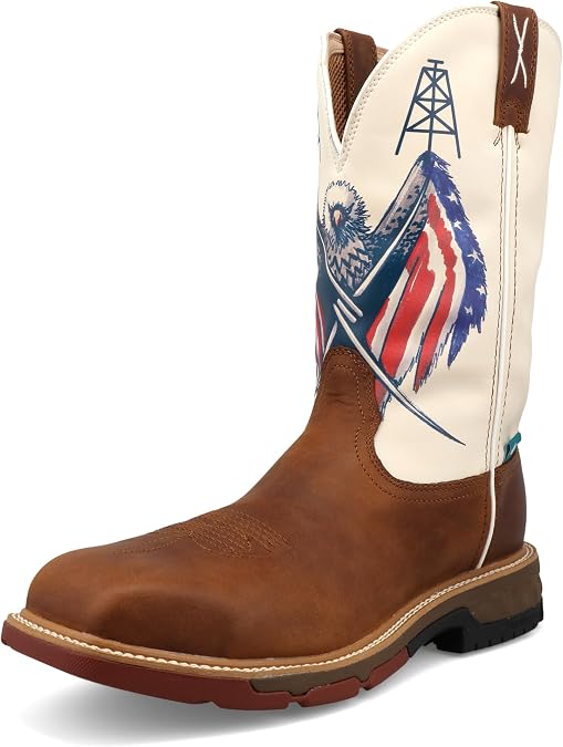 Twisted X Mens 12 Pull On Nano Composite Toe Waterproof Western Work Boot