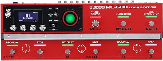 BOSS RC-600 Loop Station | Flagship Floor-Based Looper with Next-Level Sound & Flexibility | 6 Stereo Phrase Tracks | 9 Footswitches | Massive Onboard Effects | 2 XLR Mics | Deep MIDI Control Support | 6 Stereo Phrase Tracks | 9 Footswitches | Massive Onboard Effects | 2 XLR Mics | Deep MIDI Control Support