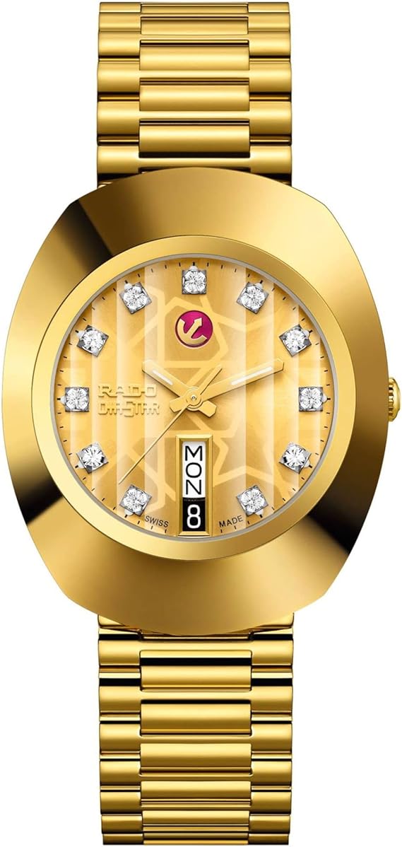 Rado Unisex Original Stainless Steel Swiss Automatic Watch, Yellow (R12413503)