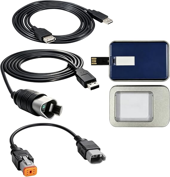 Diagnostic Cable Tool Scanner Kit with Chip FT232RL and Cable Bootstrap Tool Compatible with Evinrude E-tec, Fitch, DI 1999-2020 Outboard Boat Marine Engines