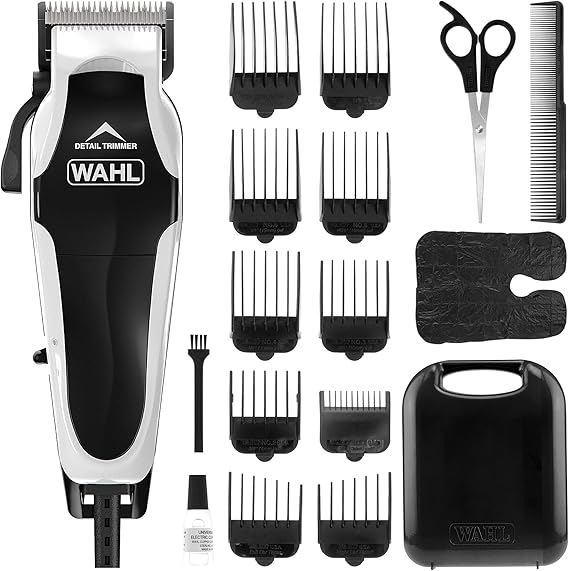 WAHL Clip N Trim II Hair Clipper, Integrated Hair Trimmer, Head Shaver, Men's Hair Clippers with Trimmer, Stubble, Male, White
