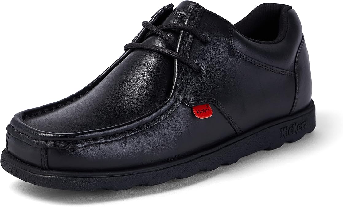 Kickers Men's Fragma Lace Up Moc Toe Comfortable Leather Shoes | Extra Comfortable | Added Durability | Premium Quality,