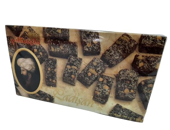 Gulluoglu Cezerye Delight, 17.6oz - 500 gr (1 pack), daily fresh shipment from Istanbul/Turkey