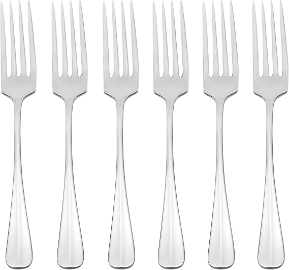 Oneida Savor Dinner Forks Silverware Set for 6, Flatware