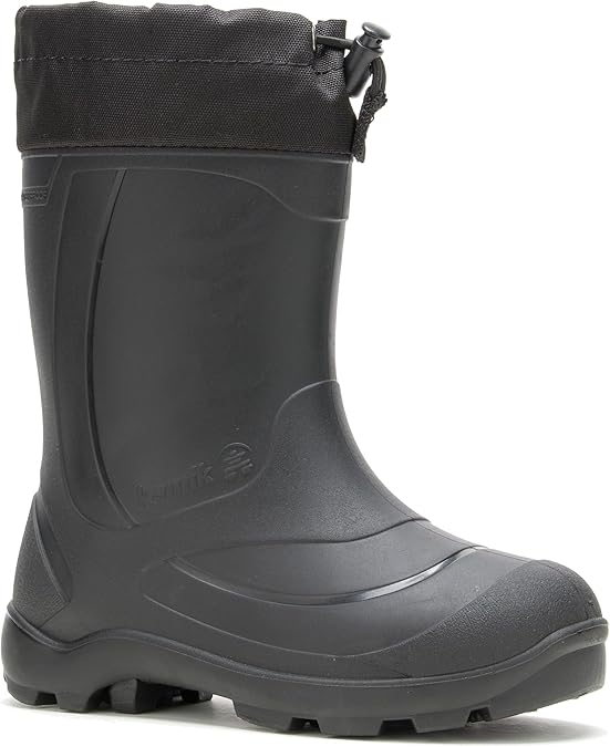 Kamik Snobuster1 Snow Boots for Kids - Waterproof Insulated Protection for Toddler Rain Boots - Moisture-Wicking Interior for Snowboots - Synthetic Rubber Sole - Round Toe Design