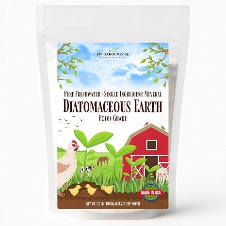 Diatomaceous Earth Food Grade Diatomaceous Earth (DE) Powder Pets & Plants Safe Made in USA (1.2 lb)