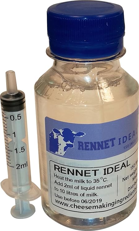 Microbial Liquid RENNET Ideal Coagulant 100ml | add 2ml per 10L of milk