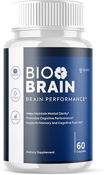 Bio Brain Capsules, Official Bio Brain Supplement Pills with All Natural Ingredients, Advanced Formula Health Supplement Pills with Maximum Strength Premium Vitamins for Women & Men (60 Capsules)
