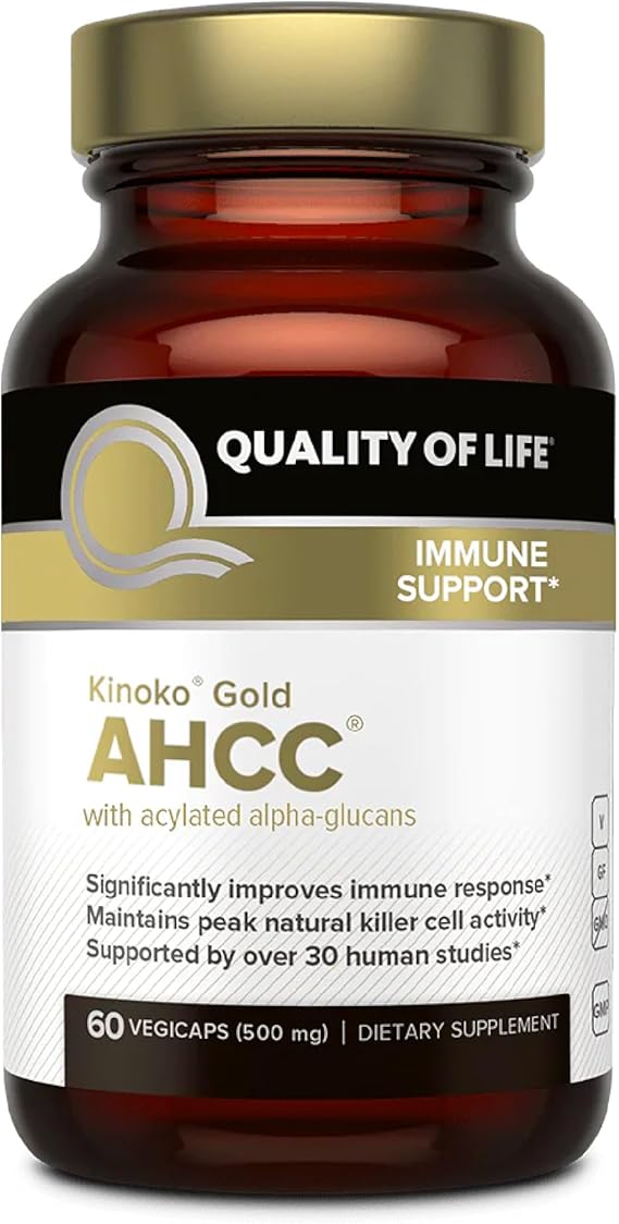 Quality of Life Kinoko Gold AHCC, 500mg - 60 caps
