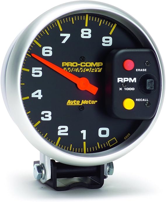 AUTO METER 6809 Pro-Comp Memory Tachometer,5.000 in.