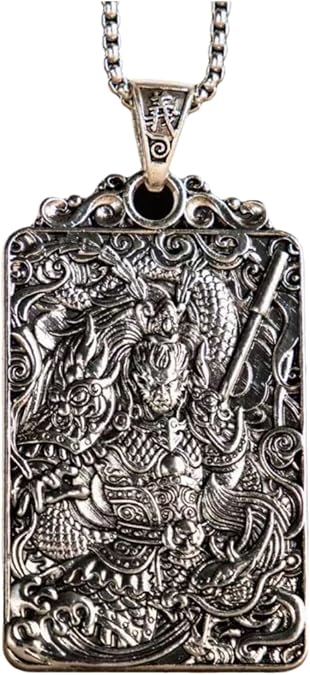 Monkey King Sun Wukong Fighting Buddha Pendant Amulet, Men's Necklace