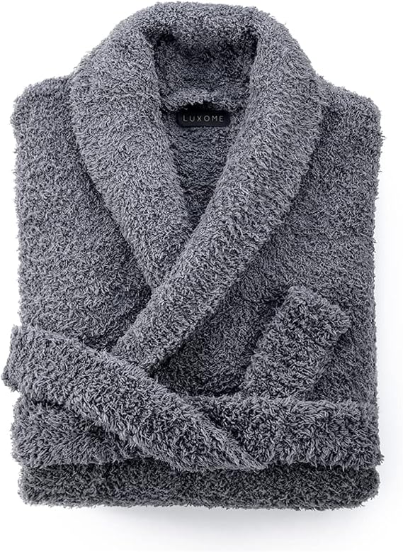 LUXOME Ultra Plush Robes | Full-length | Dual Belt Loops | Unisex | Soft & Cozy | S, M, L, XL Sizes