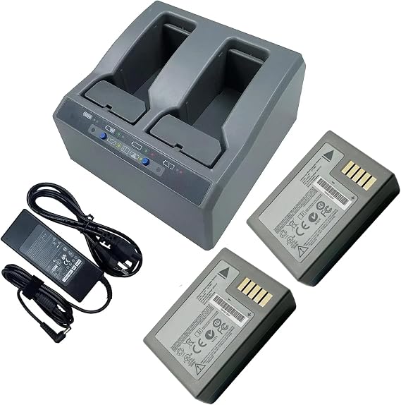 2 Pack 76767 990737 Battery with Dual Battery Charger Compatible with Trimble R10 R12 R12i V10 109000