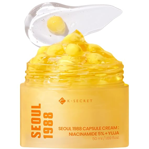 K-SECRET SEOUL1988 Niacinamide 5% Capsule Cream for Dull Skin, 1.69 fl oz