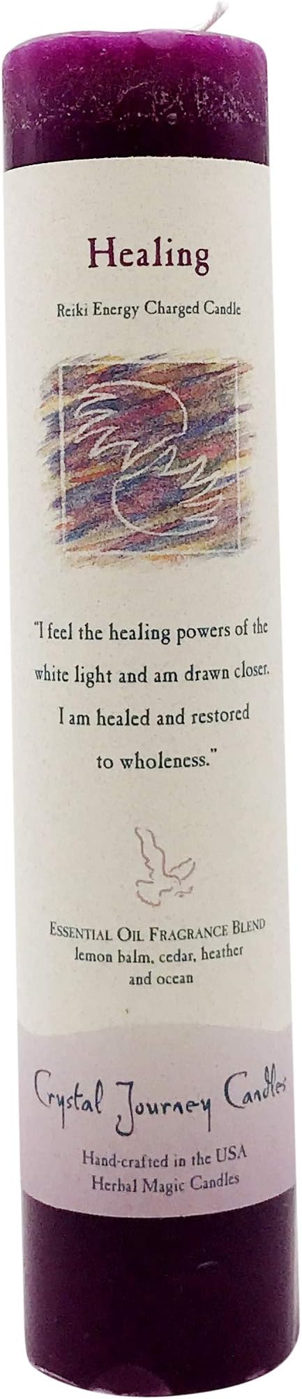 CRYSTAL JOURNEY Candle Pillar Healing, 1 EA