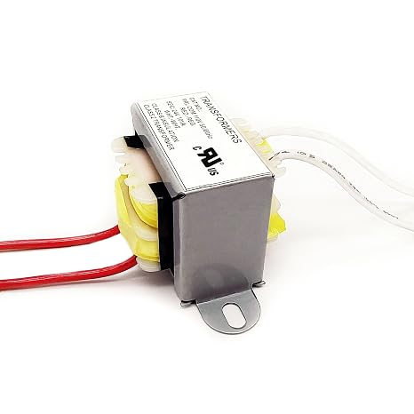 120V to 24V Transformer, 10VA/0.416A AC/AC, 135°C Thermal Fuse, 1PK | UL Recognized Component, Step-Down Class 2 Transformer, Low-Power Control Circuits, Relay Coils, HVAC Relay & Chime, Not DC