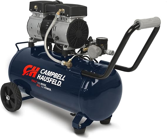 Campbell Hausfeld 8 Gallon Portable Air Compressor, 120V, 125 PSI, OilFree
