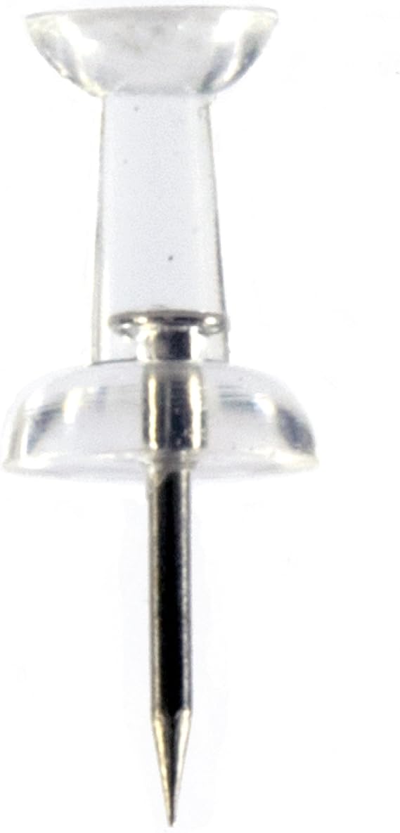 Trusty Push Pins, Clear (150/Box)