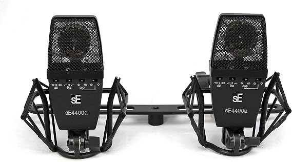 SE ELECTRONICS - SE4400a Multi Pattern Large Diaphragm Vintage Microphone with Shockmount and Case, Factory Matched Pair