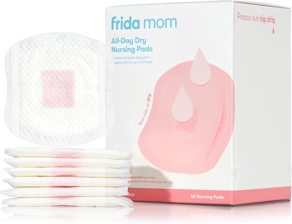 Frida Mom Disposable Nursing Pads Ultra Absorbent Soft Touch, 60 Count | Soft to the touch A breastfeeding essential for breastfeeding moms and peace of mind