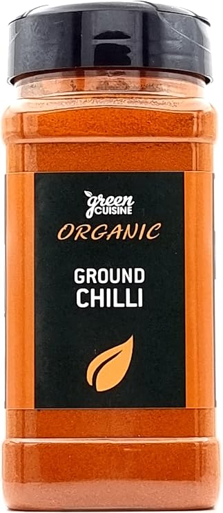 Organic Chilli Powder | 260g | Certified Organic Ground Chilli Powder by Green Cuisine