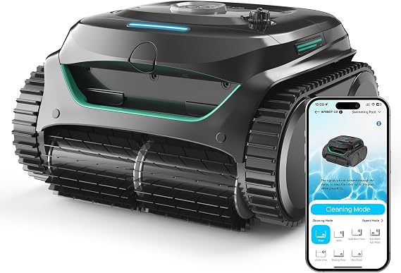 WYBOT Pool Vacumm，Wall and Waterline Cleaning，Ideal for Inground Pools